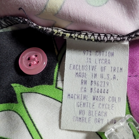 Willow Retro Groovy Funky & Floral Colorful Stretch Blouse Women's (M) - Picture 9 of 13